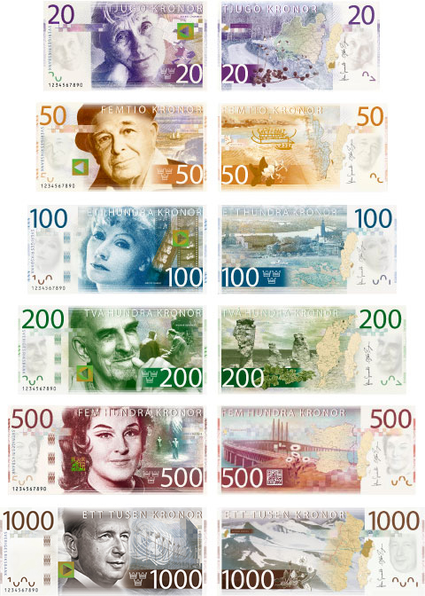 З осені 2015 року в Швеції почнуть зявлятися нові банкноти